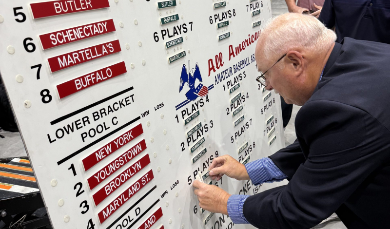 Mike Hudak filling pool board